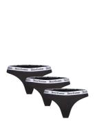 Dana Thong 3Pk Stringit Alusvaatteet Black Juicy Couture