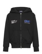 Jcoreflex Sweat Zip Hood Jnr Tops Sweat-shirts & Hoodies Hoodies Black...