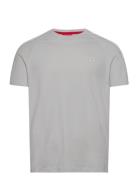 Tonal Logo T-Shirt Tops T-shirts Short-sleeved Grey HUGO