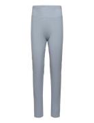 Cotton Ribbed Leggings Bottoms Leggings Blue Mango