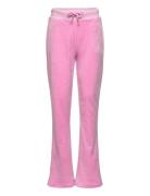 Diamante Bootcut Jogger Bottoms Sweatpants Pink Juicy Couture