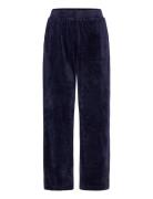 Velours Pyjama Pants Pyjamahousut Olohousut Navy Hunkemöller