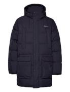 D2. Long Alta Down Jacket Vuorillinen Takki Topattu Takki Navy GANT