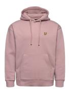 Over D Pullover Hoodie Tops Sweat-shirts & Hoodies Hoodies Pink Lyle &...