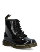 1460 T Black Patent Lamper Bootsit Nauhalliset Saapikkaat Black Dr. Ma...