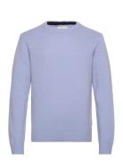 Cfkarl Crew Neck Bounty Knit Tops Knitwear Round Necks Blue Casual Fri...