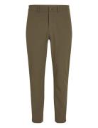 4Way Stretch Slim Tapered Bottoms Trousers Chinos Khaki Green Calvin K...