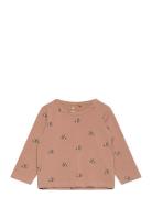 Tnshimo L_S Tee Tops T-shirts Long-sleeved T-shirts Beige The New