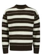 Jorollie Stripe Knit Crew Neck Ln Tops Knitwear Round Necks Multi/patt...