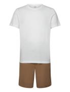 S/S Short Set Pyjama Brown Calvin Klein