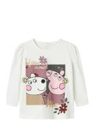 Nmfdamina Peppa Ls Top Cplg Tops T-shirts Long-sleeved T-shirts White ...