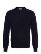 Natural Fibre Coaster Sweater Tops Knitwear Round Necks Navy Mango
