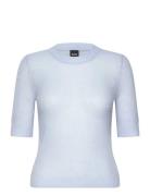 Fusionana Tops Knitwear Jumpers Blue BOSS