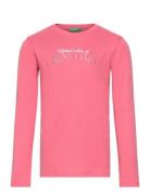 T-Shirt L/S Tops T-shirts Long-sleeved T-shirts Pink United Colors Of ...