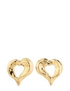 Tide Recycled Heart Earrings Accessories Jewellery Earrings Studs Gold...