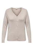 Carvenice Life Ls V-Neck Cardi Knt Tops Knitwear Cardigans Beige ONLY ...