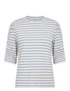 Sc-Onie Tops T-shirts & Tops Long-sleeved Blue Soyaconcept