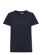 Frzashoulder Tee 1 Tops T-shirts & Tops Short-sleeved Navy Fransa