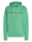 Tommy Logo Hoody Tops Sweat-shirts & Hoodies Hoodies Green Tommy Hilfi...