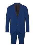 Plain Mens Suit - Normal Length Puku Blue Lindbergh