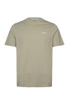 Dune Logo Ss Gots Tops T-shirts Short-sleeved Khaki Green Gabba