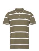 Pique Polo Tops Polos Short-sleeved Khaki Green Lee Jeans