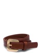 Croco Leather-Effect Belt Vyö Brown Mango