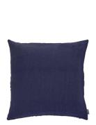 Cushion 50X50 Linen Royal Blue Home Textiles Cushions & Blankets Cushi...