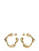 Splash Hoops Small Gold - Pair Accessories Jewellery Earrings Hoops Go...