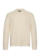 Anf Mens Sweaters Tops Knitwear Round Necks Beige Abercrombie & Fitch