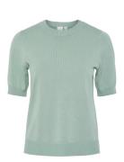Yaslena Ss Knit Pullover S. Noos Tops Knitwear Jumpers Green YAS