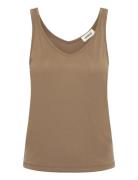 Slcolumbine Tank Top Tops T-shirts & Tops Sleeveless Brown Soaked In L...