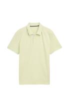 Basic Poloshirt Tops Polos Short-sleeved Green Tom Tailor