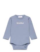 Tnsbnolan L_S Body Bodies Long-sleeved Blue The New