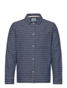 Akoscar Indigo Overshirt Tops Overshirts Navy Anerkjendt