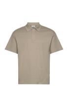 Sdoswald Tops Polos Short-sleeved Beige Solid