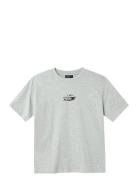 Nlmshostar Ss L Top Tops T-shirts Short-sleeved Grey LMTD