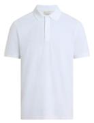 Thermo Tech Pique Slim Polo Tops Polos Short-sleeved White Calvin Klei...