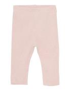 Leggings Mélange Rib Bottoms Leggings Pink Fixoni