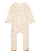 Tnsbnova L_S Wrap Jumpsuit Jumpsuit Haalari Cream The New