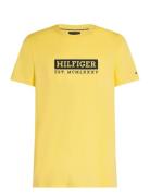 Colour To Colour Graphic Tee Tops T-shirts Short-sleeved Yellow Tommy ...