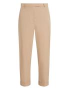 Light Co Slim Chino Bottoms Trousers Straight Leg Beige Tommy Hilfiger