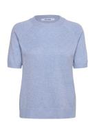 Srmarla Ss O-Neck Knit Tops Knitwear Jumpers Blue Soft Rebels