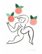 Junglør Med Appelsiner Home Decoration Posters & Frames Posters Illust...