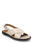 Sandals - Flat - Open Toe - Op Matalapohjaiset Sandaalit Beige ANGULUS