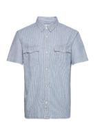 Ss Relaxed Fit Western Vander Tops Shirts Short-sleeved Blue Levi's®