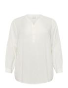 Kcmille Blouse Tops Blouses Long-sleeved White Kaffe Curve