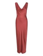 Disa Satin Dress Polvipituinen Mekko Red Twist & Tango