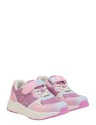 Shoes W. Velcro Matalavartiset Sneakerit Tennarit Pink Color Kids