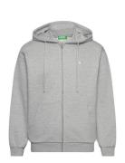 Jacket W/Hood L/S Tops Sweat-shirts & Hoodies Hoodies Grey United Colo...